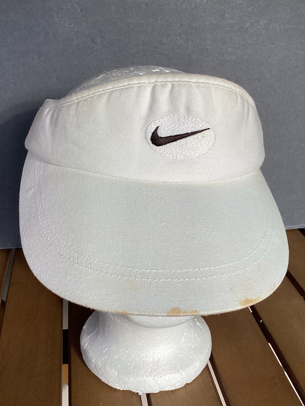 Vintage Nike Visor Hat White